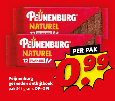 Peijnenburg   ontbijtkoekreep folder aanbieding bij  Boni - details