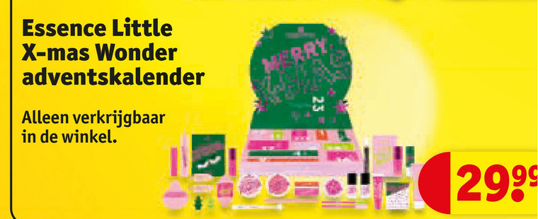 Essence   adventskalender folder aanbieding bij  Kruidvat - details