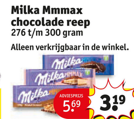 Milka   chocolade folder aanbieding bij  Kruidvat - details
