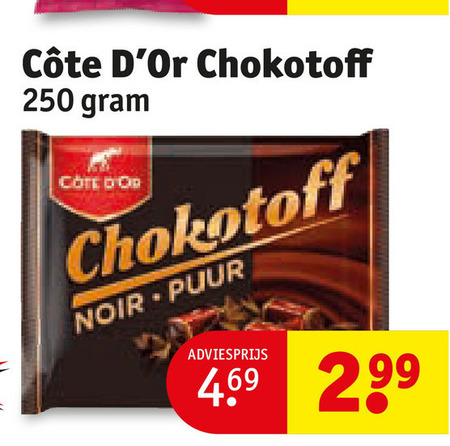 Cote D Or   chocolade folder aanbieding bij  Kruidvat - details