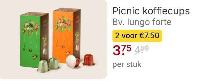 Picnic Huismerk   koffiecups folder aanbieding bij  Picnic - details