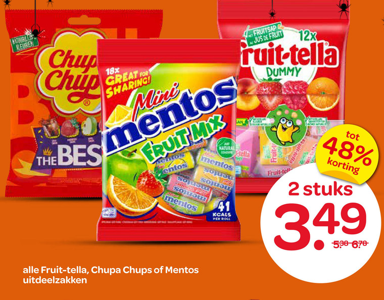 Chupa Chups   snoep folder aanbieding bij  Spar - details