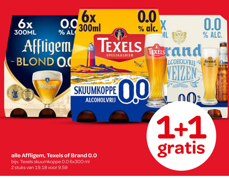 Affligem   alcoholvrij bier folder aanbieding bij  Spar - details
