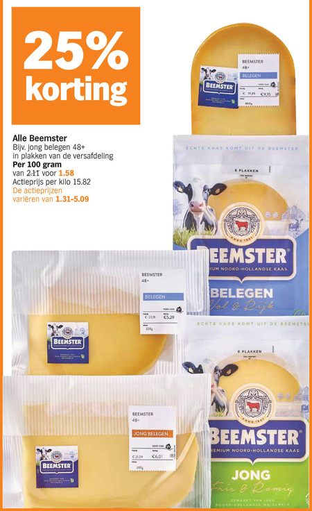 Beemster   kaasplakken, kaas folder aanbieding bij  Albert&nbsp;Heijn - details