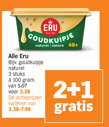 Eru   smeerkaas folder aanbieding bij  Albert&nbsp;Heijn - details