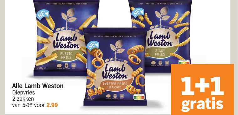 Lamb and Weston   patat folder aanbieding bij  Albert&nbsp;Heijn - details