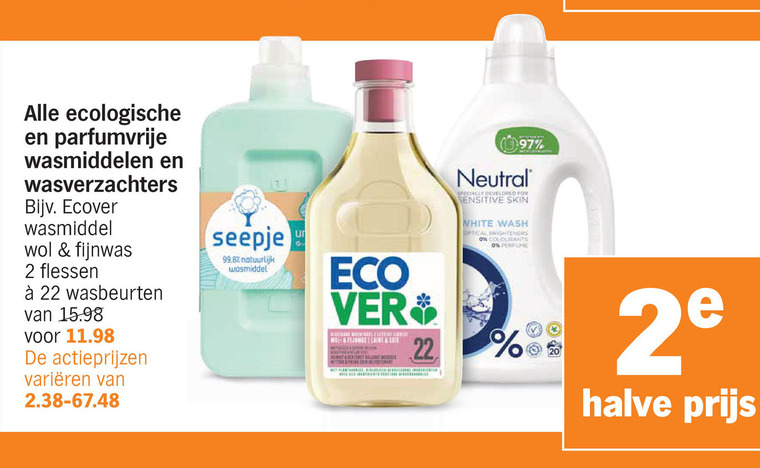 Neutral   wasmiddel, wasverzachter folder aanbieding bij  Albert&nbsp;Heijn - details
