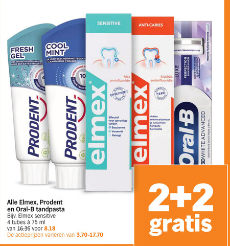 Prodent   tandpasta folder aanbieding bij  Albert&nbsp;Heijn - details