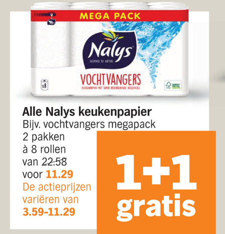 Nalys   keukenpapier folder aanbieding bij  Albert Heijn - details