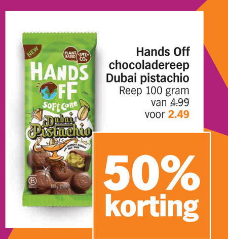 Hands off   chocolade folder aanbieding bij  Albert&nbsp;Heijn - details