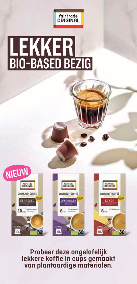 Fair Trade Original   koffiecups folder aanbieding bij  Albert&nbsp;Heijn - details