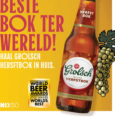 Grolsch   bokbier folder aanbieding bij  Albert&nbsp;Heijn - details