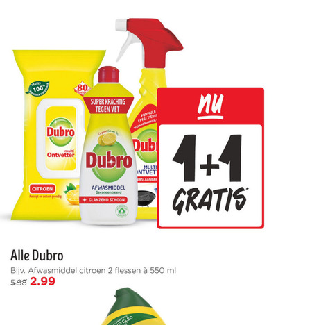 Dubro   afwasmiddel, ontvetter folder aanbieding bij  Jumbo - details
