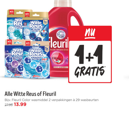 Fleuril   wasmiddel, toiletblok folder aanbieding bij  Jumbo - details