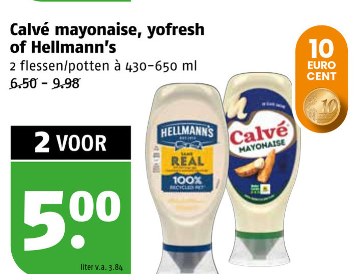 Calve   mayonaise folder aanbieding bij  Poiesz - details