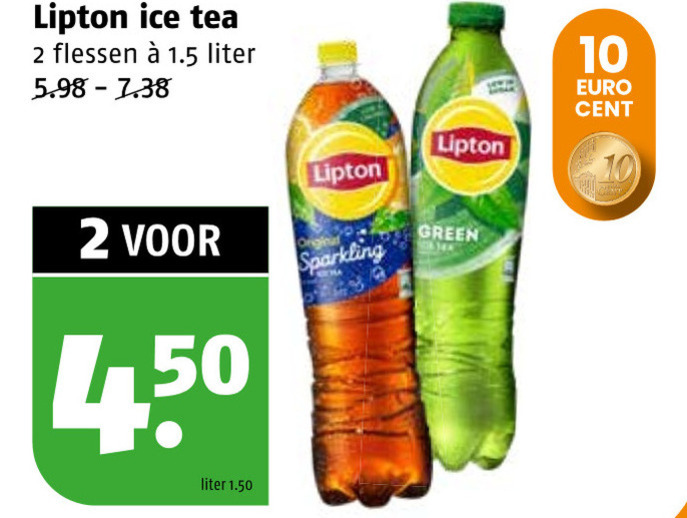 Lipton   ice tea folder aanbieding bij  Poiesz - details