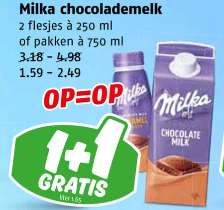 Milka   chocolademelk folder aanbieding bij  Poiesz - details