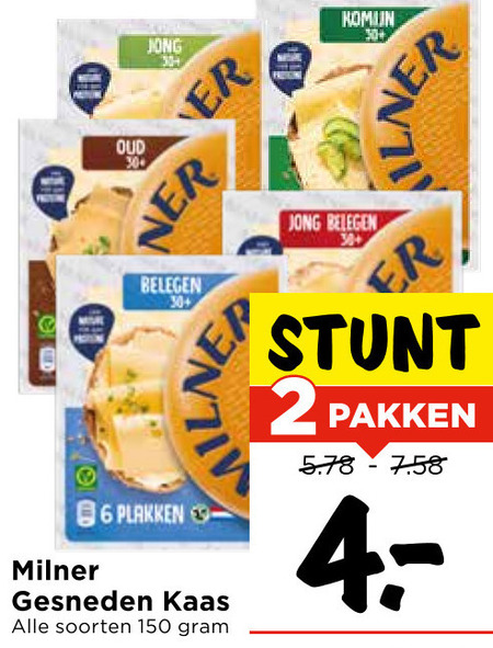Milner   kaasplakken folder aanbieding bij  Vomar - details