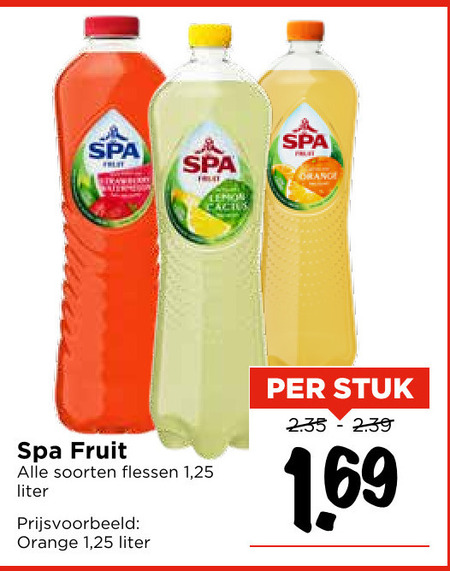 Spa en Fruit   fruitdrank folder aanbieding bij  Vomar - details