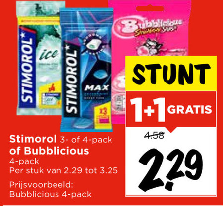 Stimorol   kauwgom folder aanbieding bij  Vomar - details