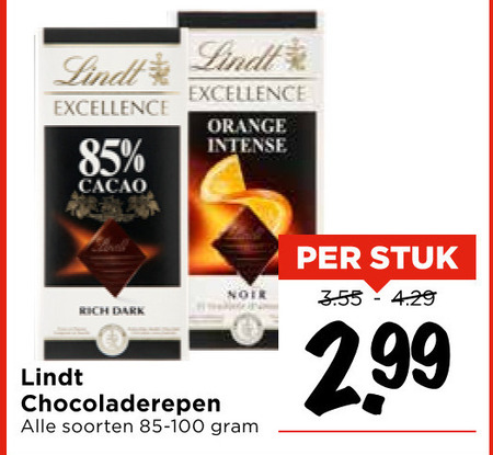 Lindt   chocolade folder aanbieding bij  Vomar - details