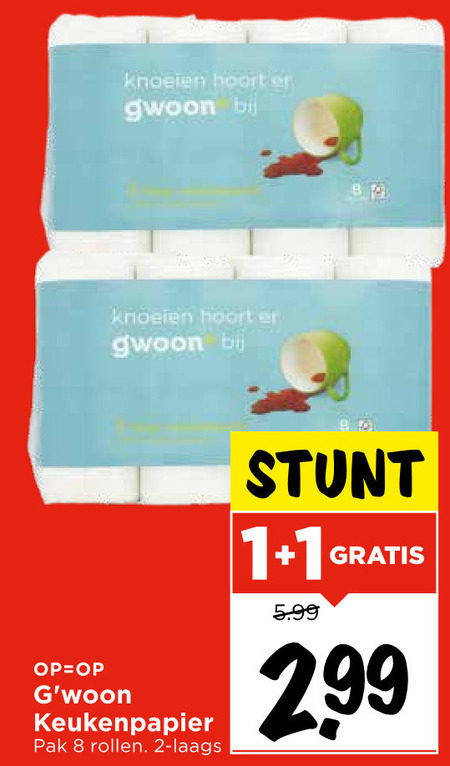 Gwoon   keukenpapier folder aanbieding bij  Vomar - details