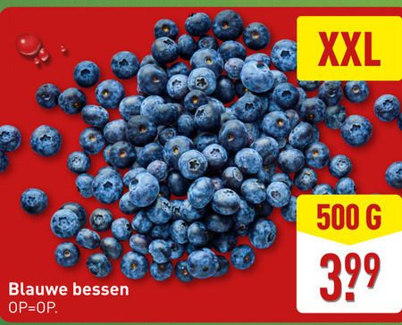blauwe bessen 500 xxl  folder aanbieding bij Aldi