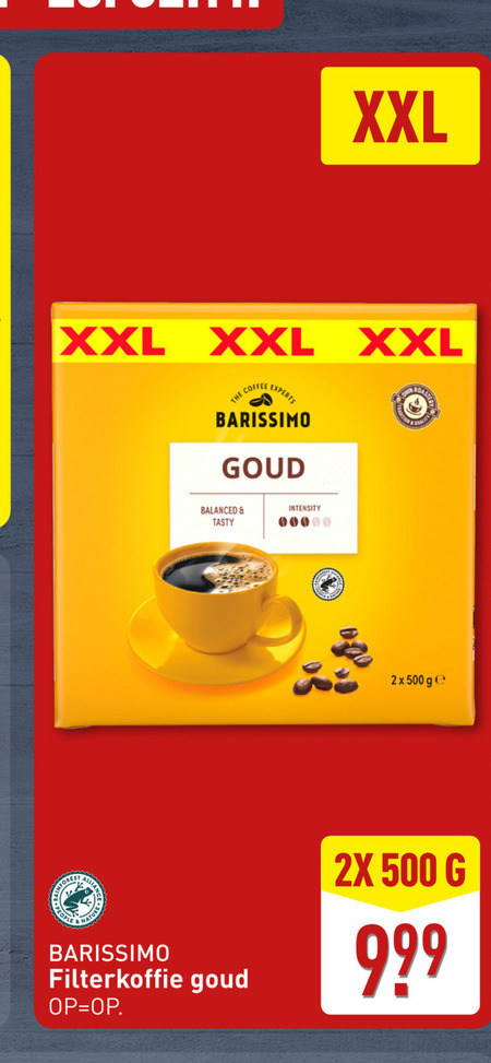 Barissimo   koffie folder aanbieding bij  Aldi - details