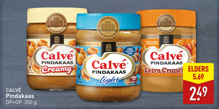 Calve   pindakaas folder aanbieding bij  Aldi - details