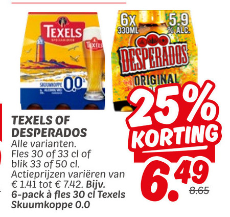 Desperados   speciaalbier folder aanbieding bij  Dekamarkt - details