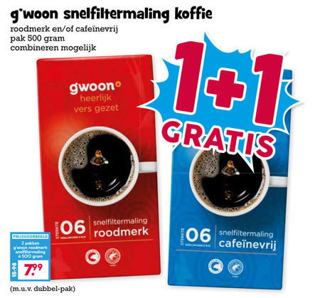 Gwoon   koffie folder aanbieding bij  Boons&nbsp;Markt - details