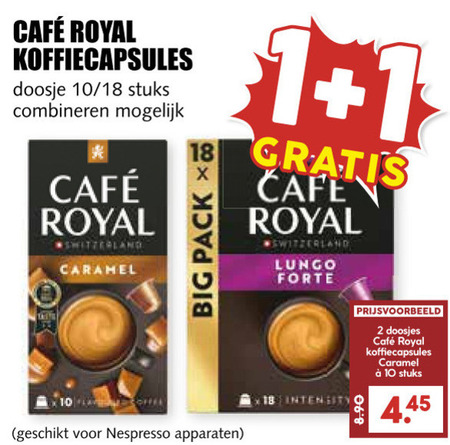 Cafe Royal   koffiecups folder aanbieding bij  MCD&nbsp;Supermarkt&nbsp;Basis - details