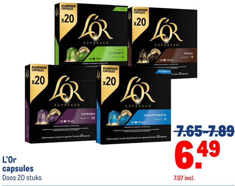 Douwe Egberts L Or   koffiecups folder aanbieding bij  Makro - details