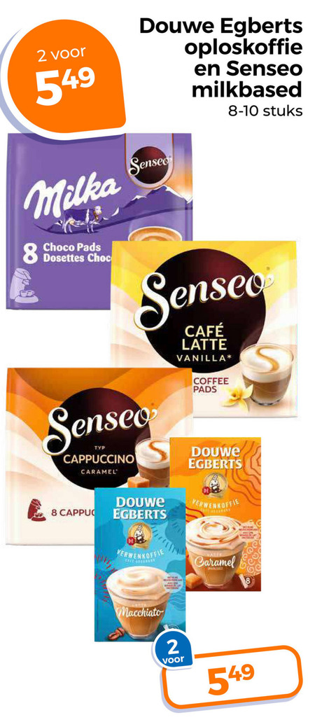 Douwe Egberts   koffiepad, oploskoffie folder aanbieding bij  Trekpleister - details