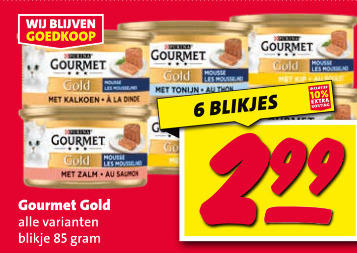 Gourmet   kattenvoer folder aanbieding bij  Nettorama - details