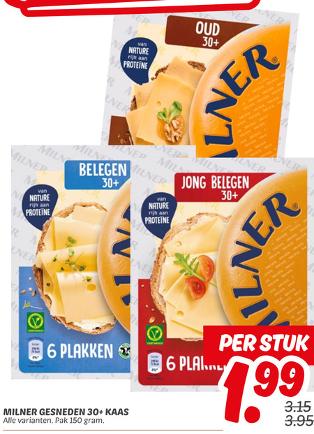 Milner   kaasplakken folder aanbieding bij  Dekamarkt - details