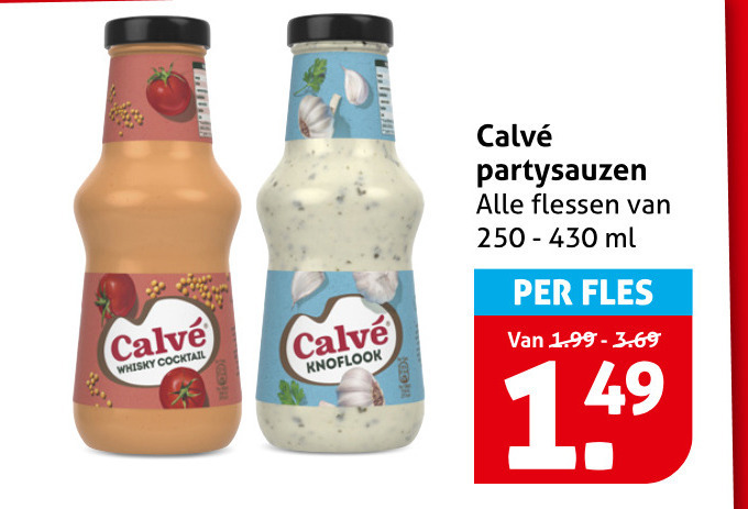 Calve   snacksaus folder aanbieding bij  Hoogvliet - details