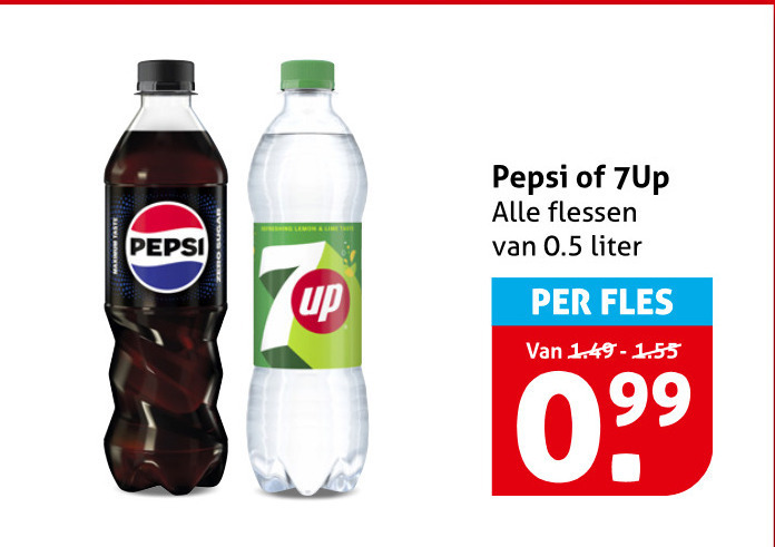 Pepsi   frisdrank, cola folder aanbieding bij  Hoogvliet - details