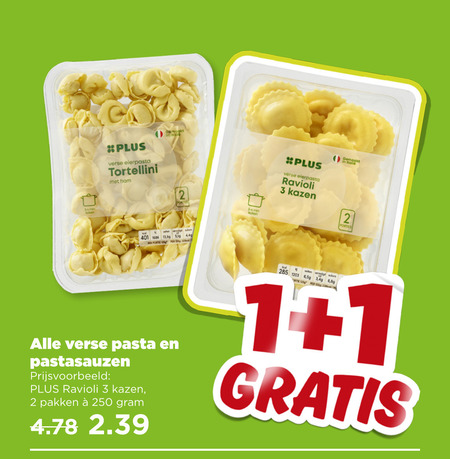 Plus Huismerk   pastasaus, pasta folder aanbieding bij  Plus - details
