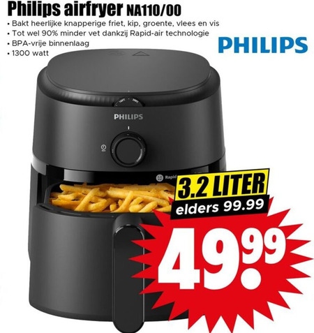 Philips   friteuse folder aanbieding bij  Dirk - details