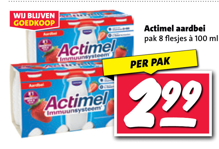 Danone Actimel   melkdrank folder aanbieding bij  Nettorama - details