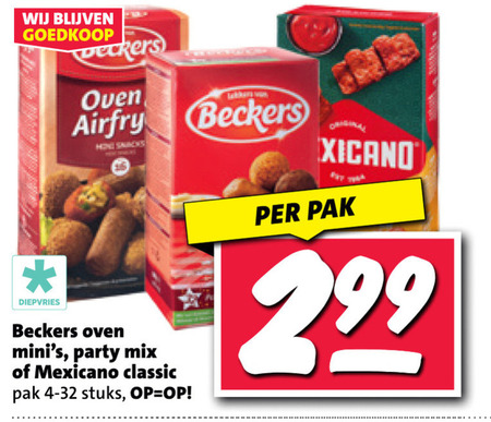 Beckers   snack folder aanbieding bij  Nettorama - details