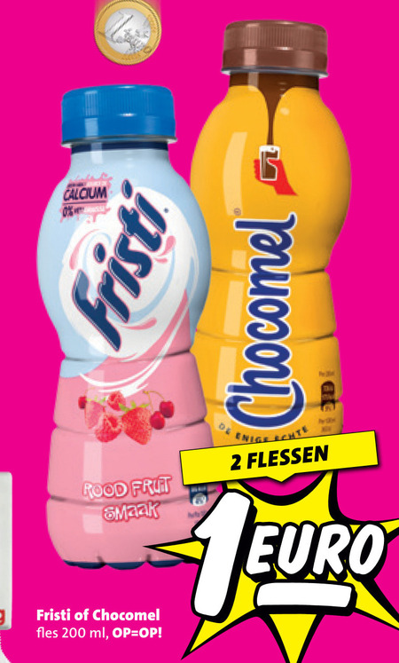 Fristi   chocolademelk, drinkyoghurt folder aanbieding bij  Nettorama - details