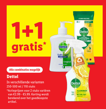 Dettol   allesreiniger folder aanbieding bij  Lidl - details