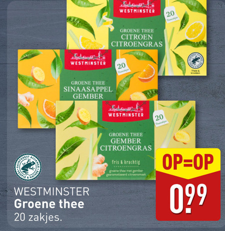 Westminster   thee folder aanbieding bij  Aldi - details