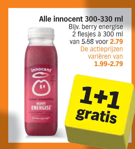 Innocent   fruitsmoothie folder aanbieding bij  Albert&nbsp;Heijn - details