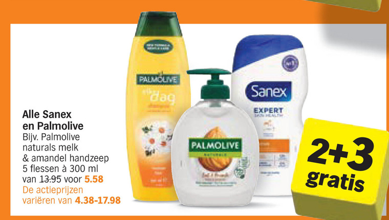 Sanex   handzeep, douchegel folder aanbieding bij  Albert&nbsp;Heijn - details