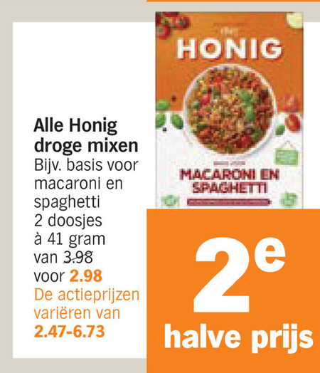 Honig   maaltijdmix folder aanbieding bij  Albert&nbsp;Heijn - details