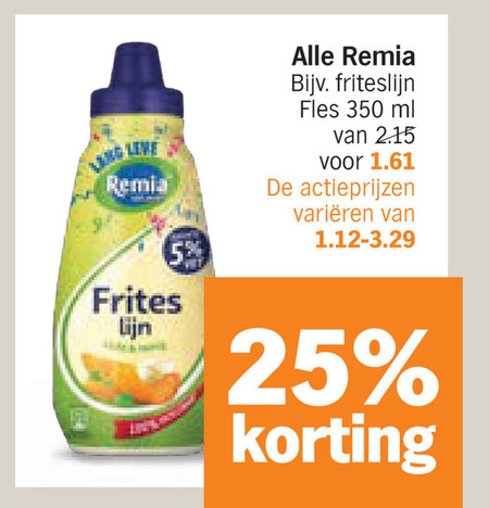 Remia   fritessaus folder aanbieding bij  Albert&nbsp;Heijn - details