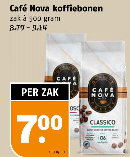 Cafe Nova   koffiebonen folder aanbieding bij  Poiesz - details